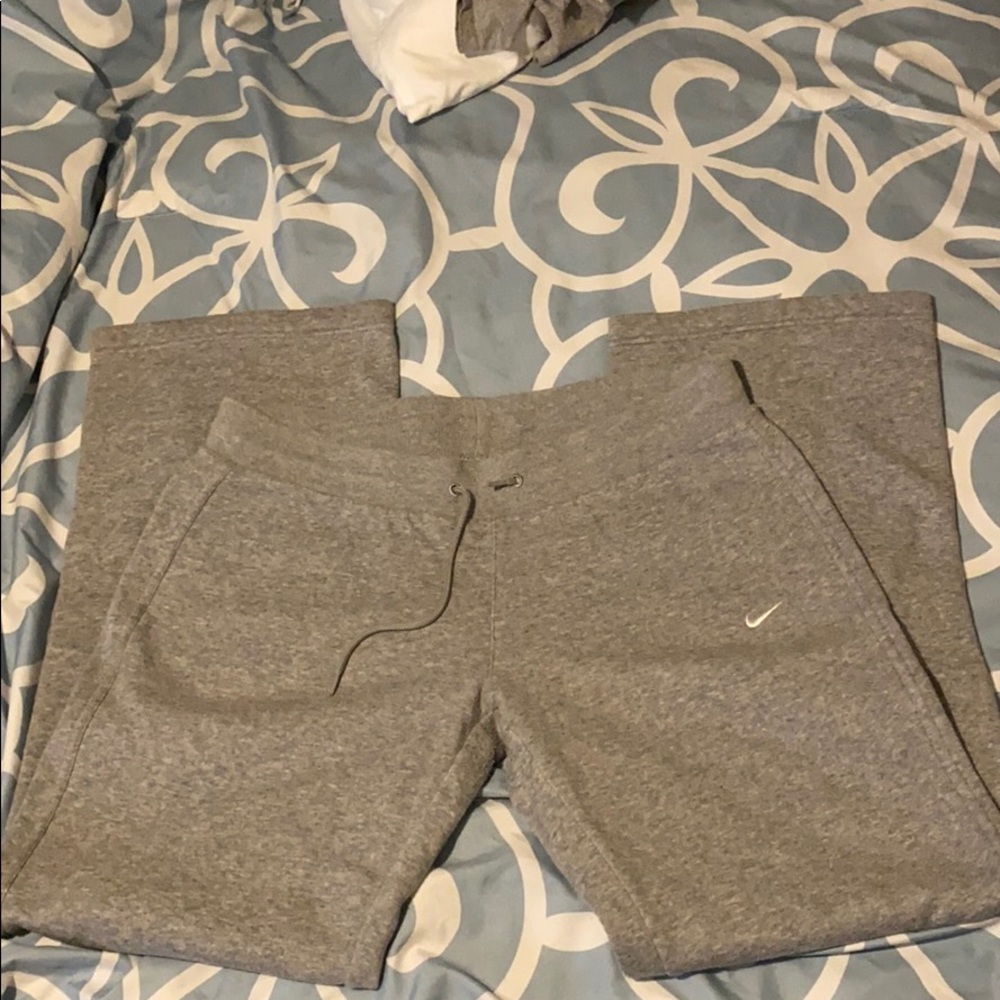 Nike wide leg sweat pants